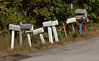 Mailboxen in den USA
