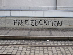 Free Education misspelled