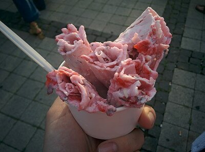 Gerolltes Eis